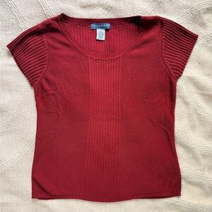 Canyon River Blues L Rust Red Short Sleeve Top